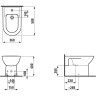 Биде напольное LAUFEN PRO 580 x 360 x 400 мм 8.3295.1.000.304.1